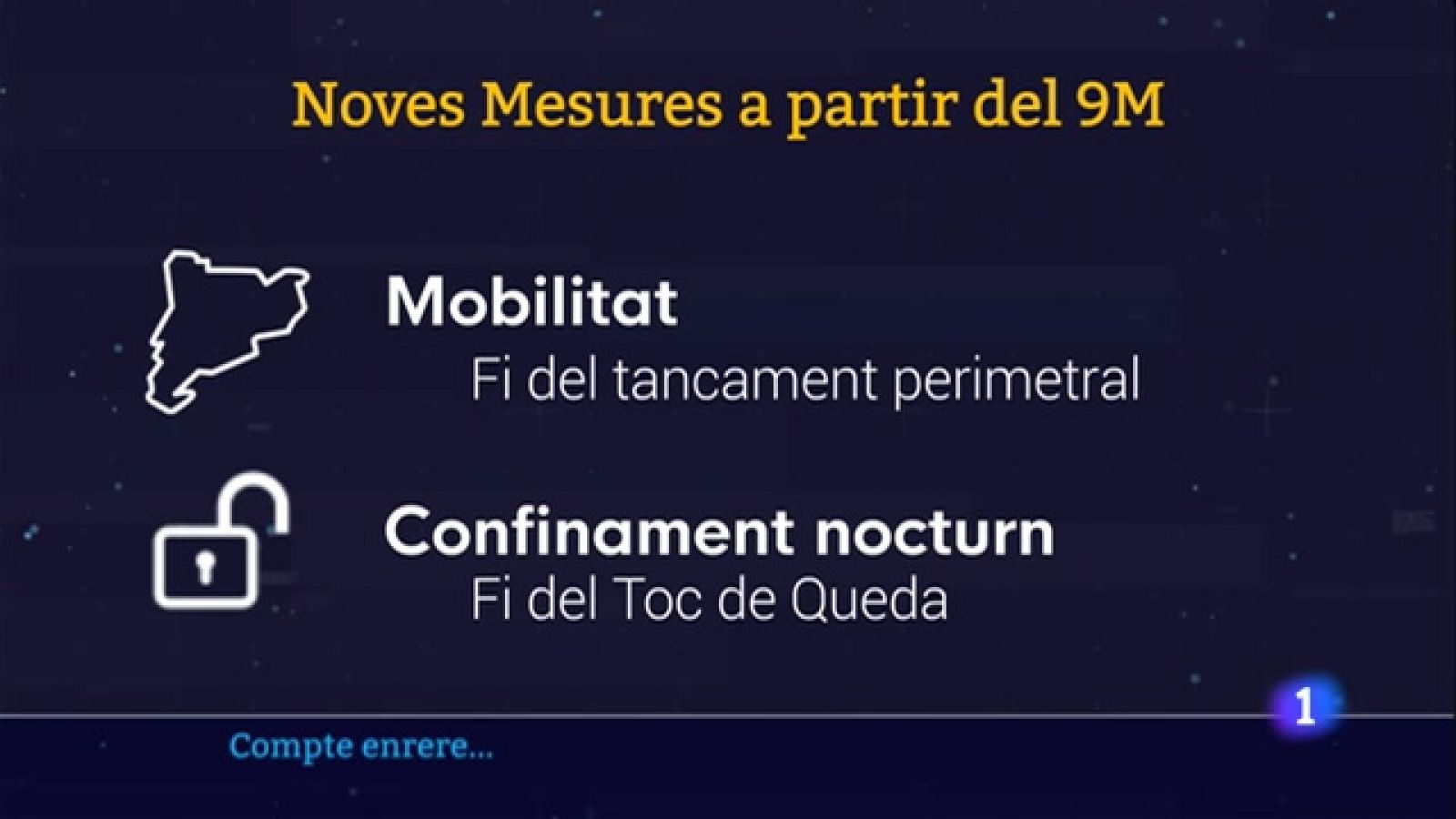 El Govern comença a relaxar les restriccions a partir de diumenge