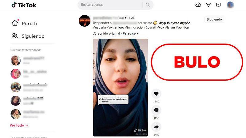 El vídeo de la mujer musulmana presumiendo de las ayudas que recibe es sarcástico