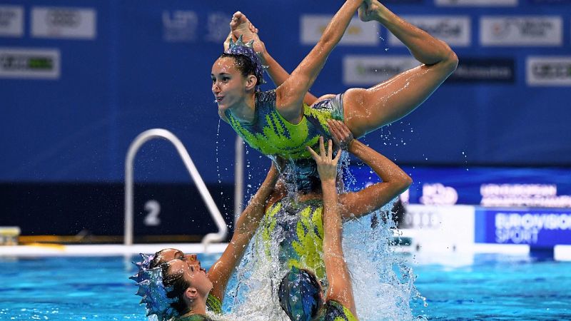 España se cuelga la plata europea en la final de rutina libre