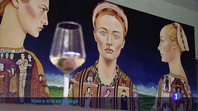 Las obras de Luis Burgos convierten en un museo una bodega riojana