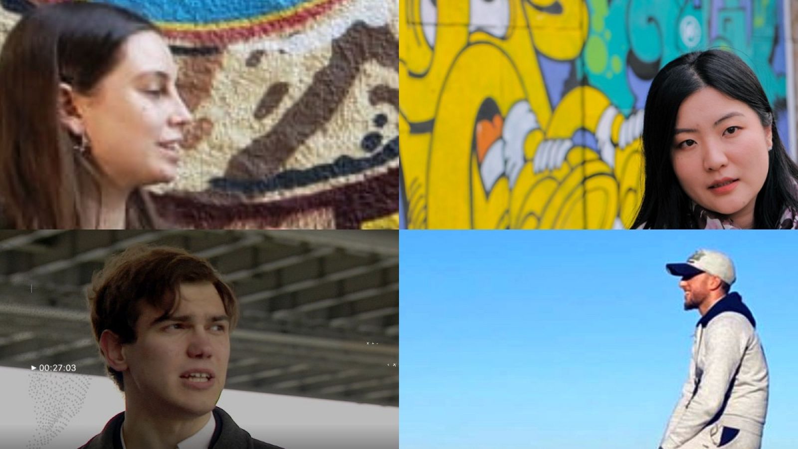 Cuatro jóvenes de la 'Generación Z' del mundo