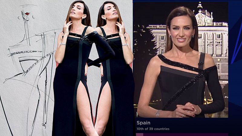 Nieves Álvarez se viste de Roberto Diz para dar los puntos de España en Eurovisión, ¡y está así de fabulosa!