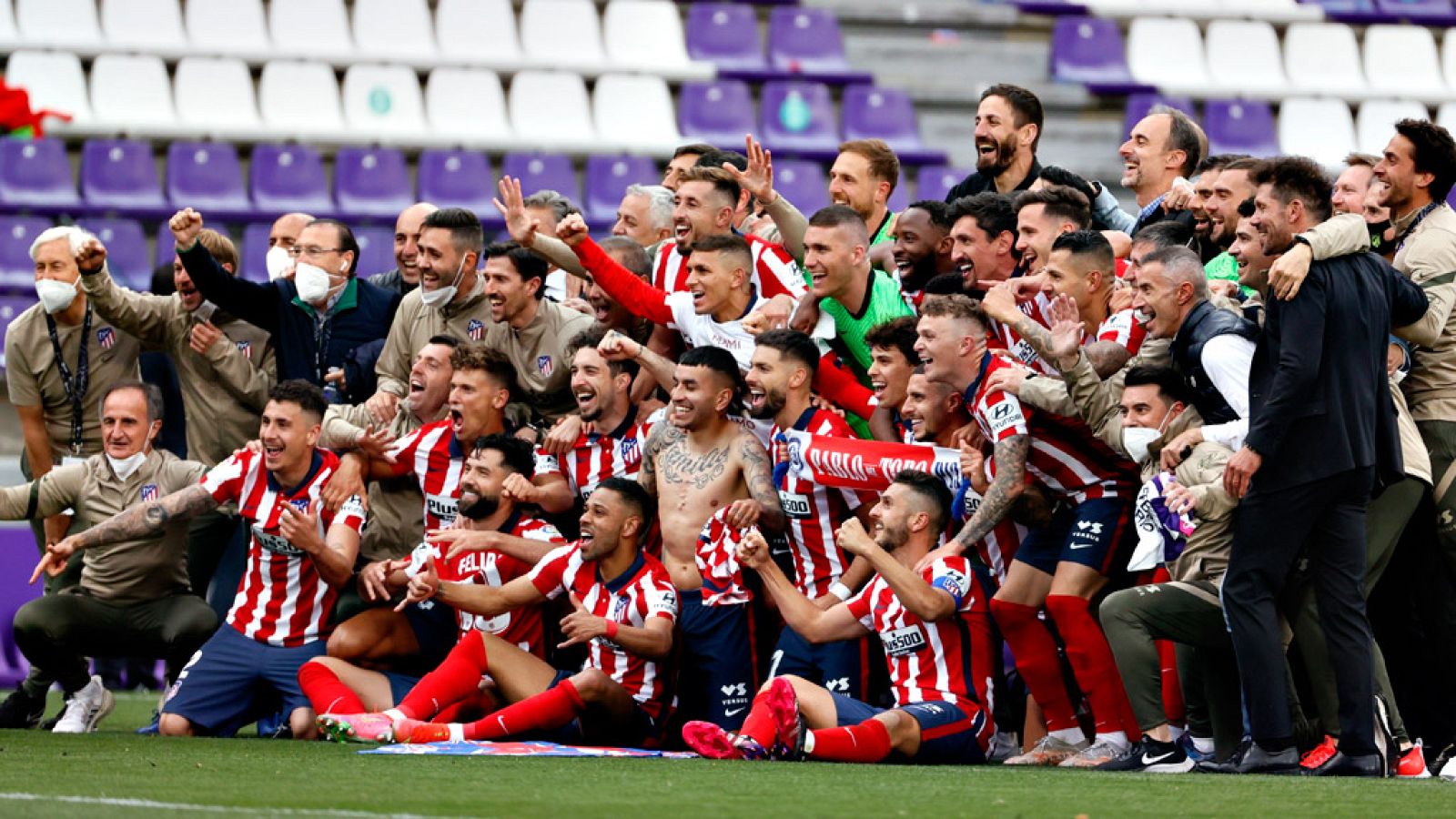 El Atlético de Madrid vence su Liga número 11 en Valladolid