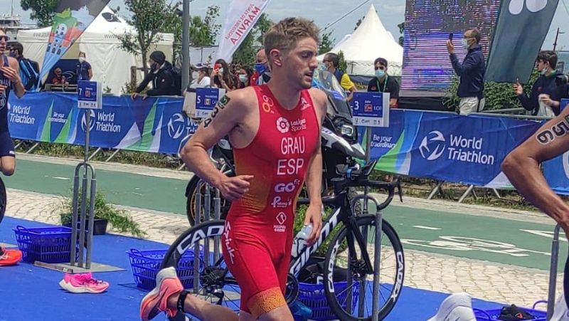Genis Grau, bronce en la Copa del Mundo de triatlón en Lisboa