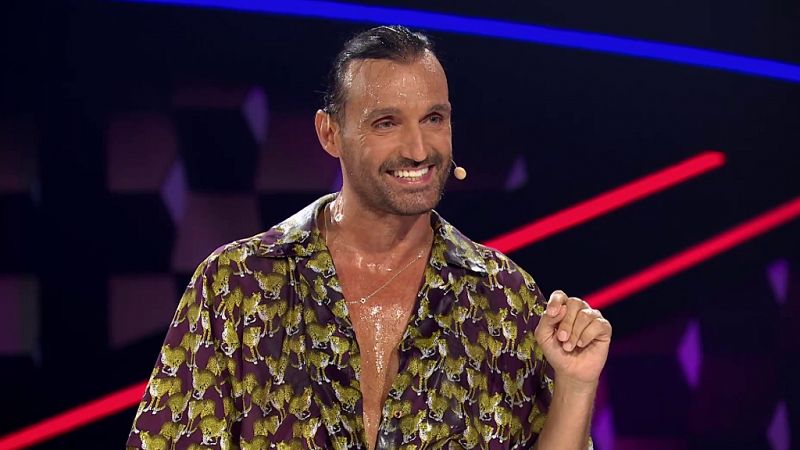 Rafa Méndez, empapado en agua por Miguel Ángel Muñoz