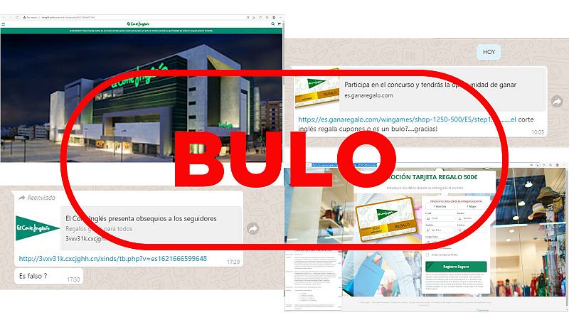 El Corte Inglés no sortea tarjetas regalo de 500 euros: es otra estafa