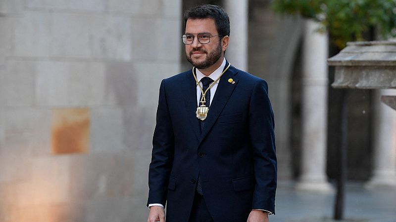 Aragonès toma posesión como president de la Generalitat comprometiéndose a "hacer inevitable la autodeterminación"