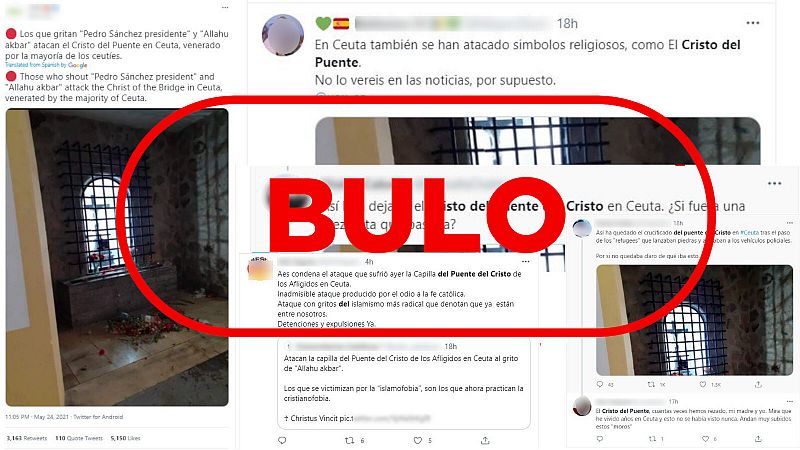 No ha habido ningún ataque en Ceuta al Cristo del Puente ni a la capilla