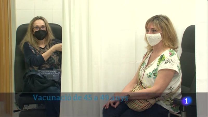 Les persones d'entre 45 i 49 anys ja poden demanar cita per vacunar-se
