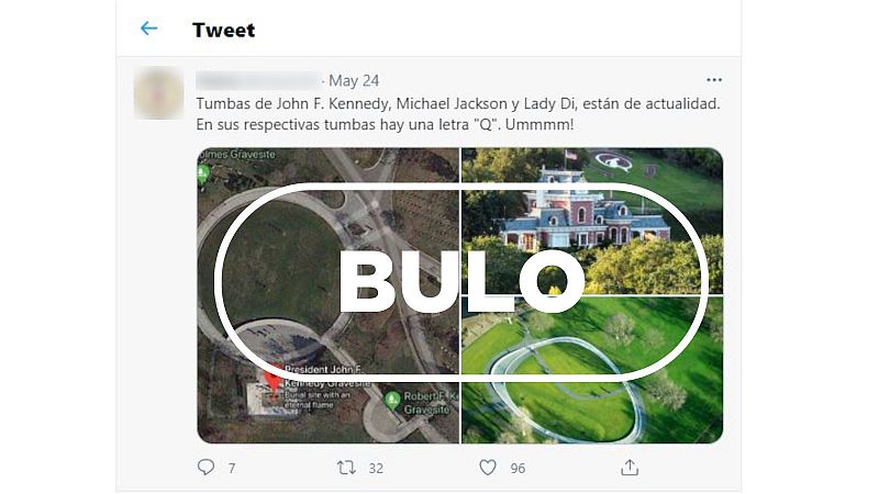 No hay mensaje secreto de QAnon en las tumbas de Lady Di, JFK y Michael Jackson