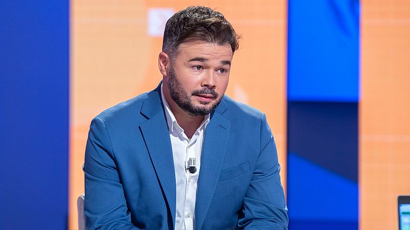 Rufián dice que Junqueras y ERC "hace mucho" que defienden el diálogo: "No se puede imponer la República con un 50%"