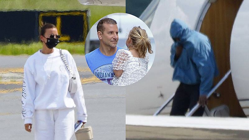 ¡Cazados! Irina Shayk se escapa con Kanye West mientras Bradley Cooper cuida a la niña