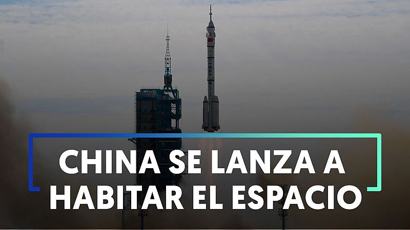China envía tres astronautas a su nueva estación espacial