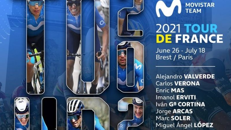 Enric Mas y "Supermán" López lideran al Movistar en el Tour 2021