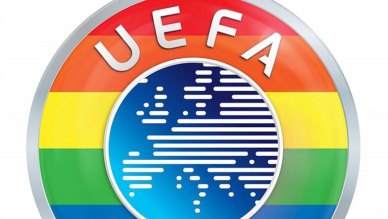 La UEFA defiende su decisión pero modifica su logo con los colores LGTBI