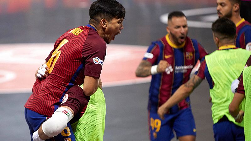 El Barça gana la liga de futsal al Levante de forma agónica