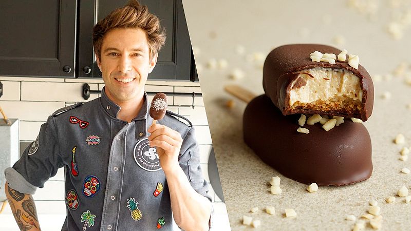 Receta de helados mini de chocolate y crema de avellanas de Chef Bosquet