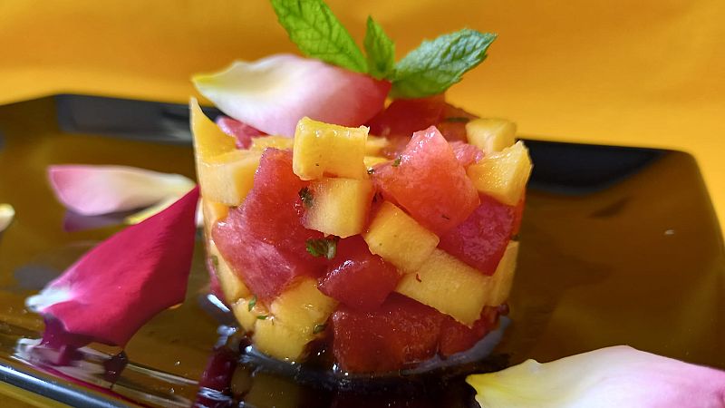 Receta de macedonia de sandía macerada