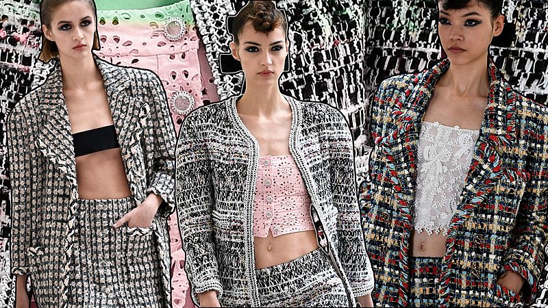 Chanel viste a sus musas con tops lenceros, algunos tan pequeños que tapan lo imprescindible para ser 'decentes'