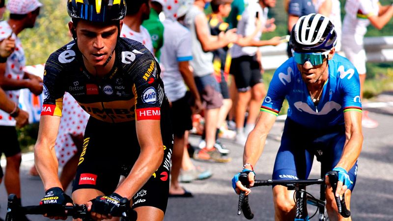 Kuss deja a Valverde con la miel de Andorra en los labios; Pogacar no sufre bajo el sol