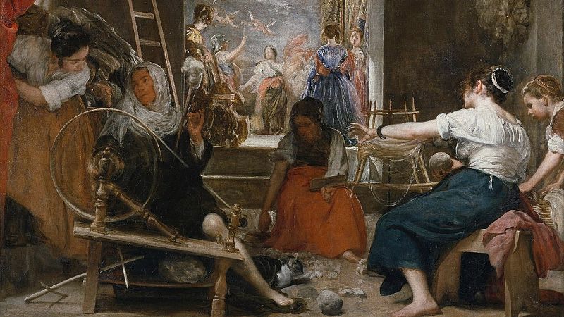 'Las Hilanderas', por primera vez en el Prado tal como lo pintó Velázquez