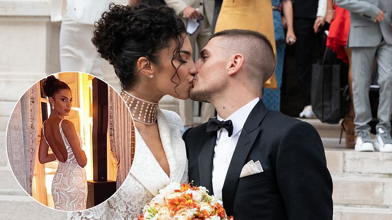 La lujosa boda de Jessica Aidi y el futbolista italiano Marco Verratti, el 'terror de España' en la Eurocopa