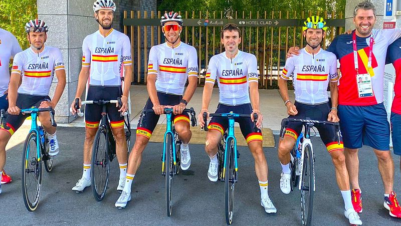 Así entrena el equipo español de ciclismo para la carrera del sábado de Tokyo 2020