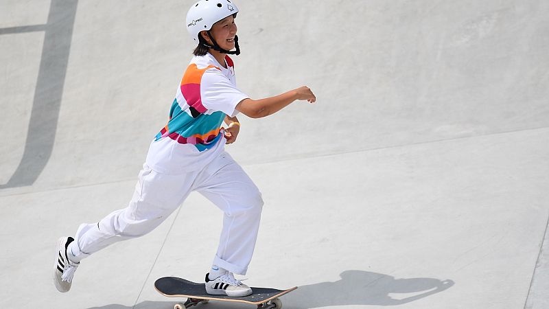 La skater Momiji Nishiya, campeona olímpica con 13 años