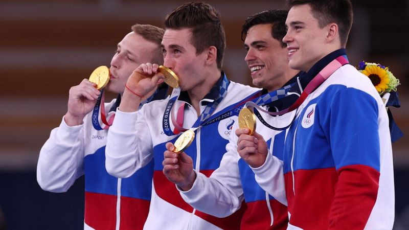 El Comité Olímpico ruso gana el oro por equipos en gimnasia 25 años después