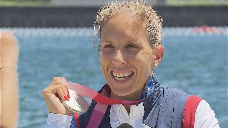 Aldán agarda pola chegada da medallista Teresa Portela, para celebrar que conseguíu o metal despois de seis Olimpiadas