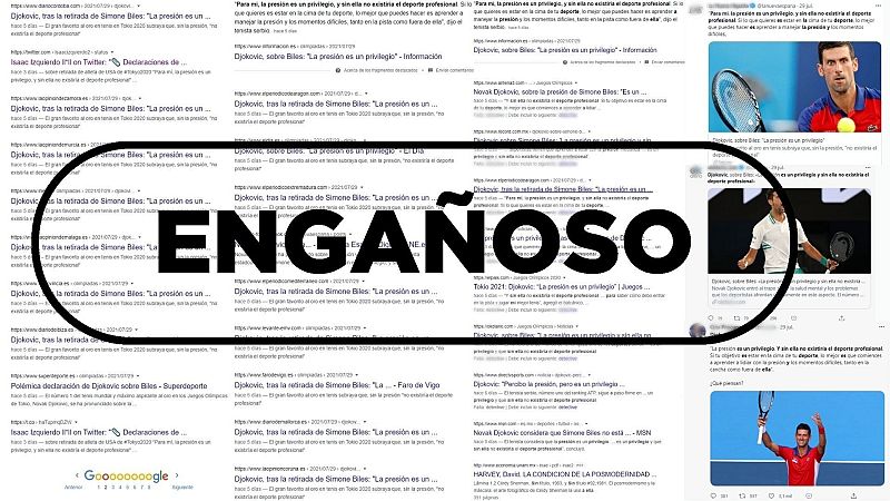 Novak Djokovic no se refería a Simon Biles cuando declaró que "la presión es un privilegio"