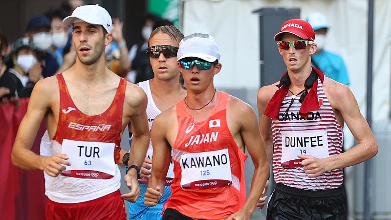 El marchador Marc Tur, héroe a pesar de perder el bronce en los últimos 150 metros