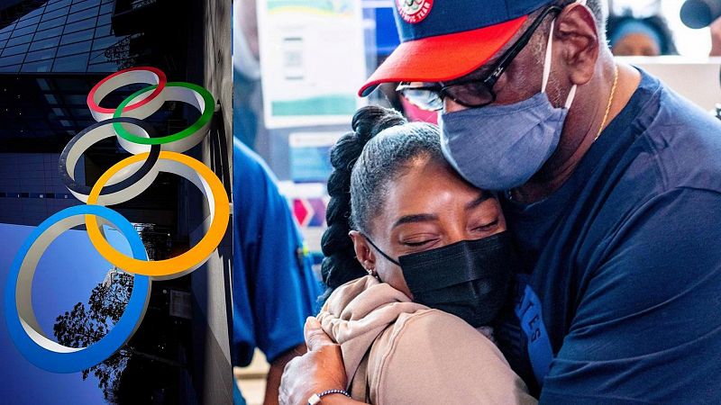 Simone Biles y el emotivo reencuentro con su familia tras su semana olmpica ms difcil