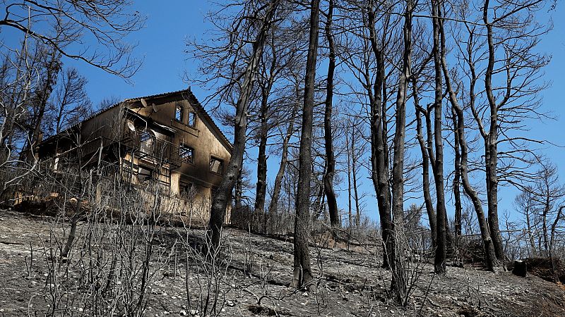 Grecia comienza a ganar la batalla contra los incendios forestales que arrasan el país