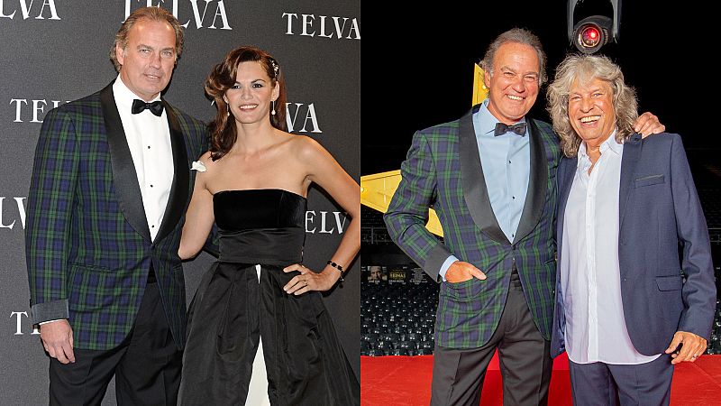 Bertín Osborne posando en 2011 y en 2021: 10 años de diferencia, el mismo esmoquin pero... distinta pareja