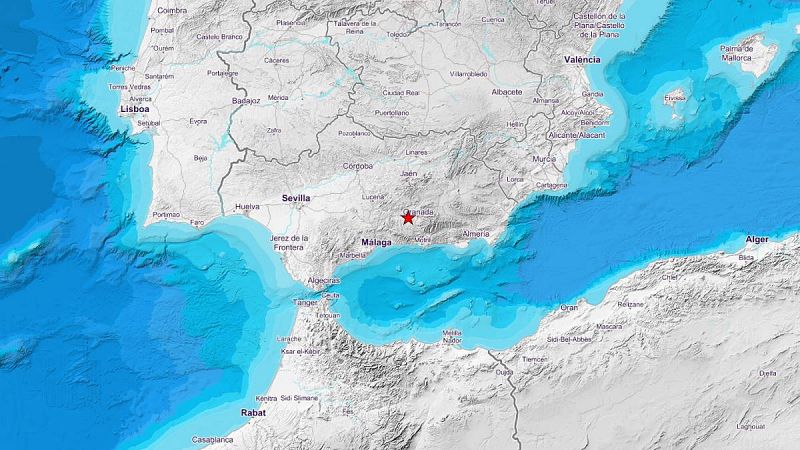 Un terremoto de 4,2 grados sacude Granada y se siente en Málaga