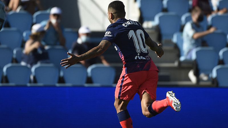 El Atlético de Correa comienza la defensa del título con un sufrido triunfo ante el Celta