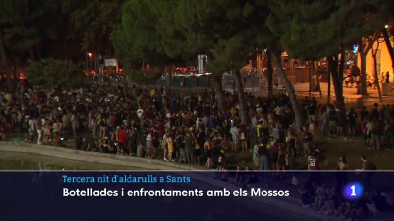 Darrera nit de la Festa Major de Sants amb nous aldarulls i botellots