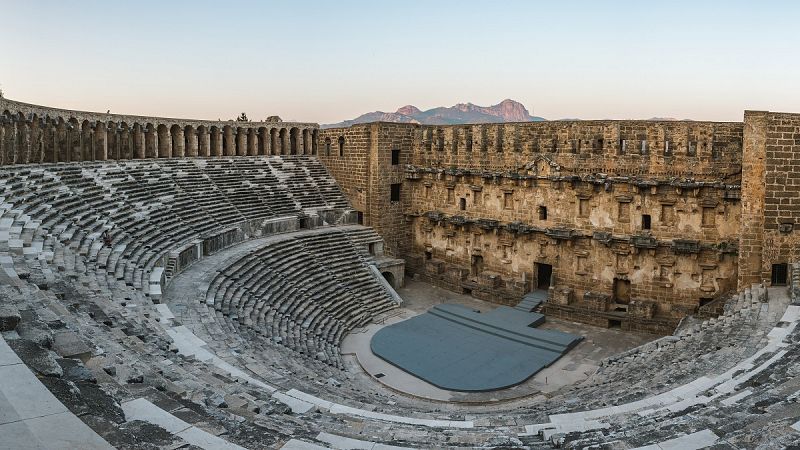 Aspendos, uno de los teatros romanos mejor conservados del mundo está en Turquía