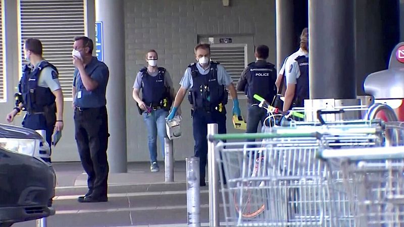 Seis heridos en un ataque terrorista con cuchillo en Auckland, Nueva Zelanda