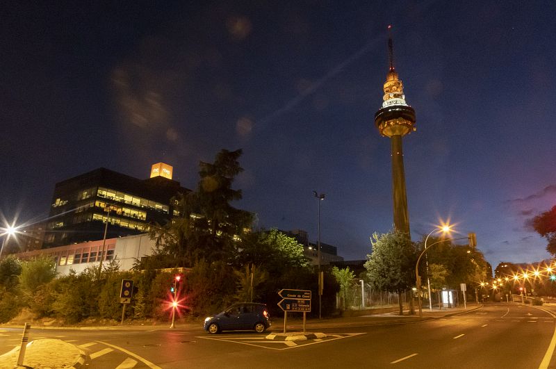 Histórica iluminación del Pirulí