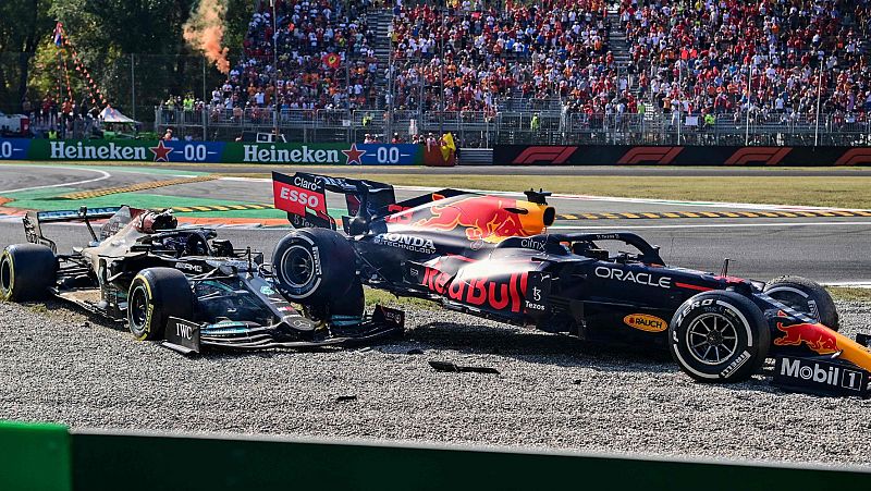Ricciardo gana en Monza en una carrera marcada por el accidente de Verstappen y Hamilton