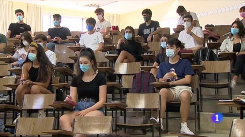 Los universitarios vuelven a las aulas con el mismo protocolo Covid que el curso anterior