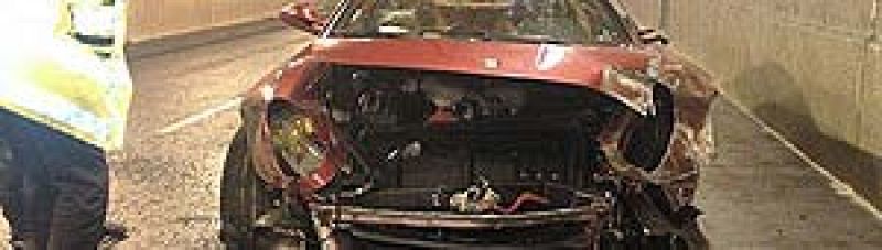 Cristiano Ronaldo sale ileso de un accidente