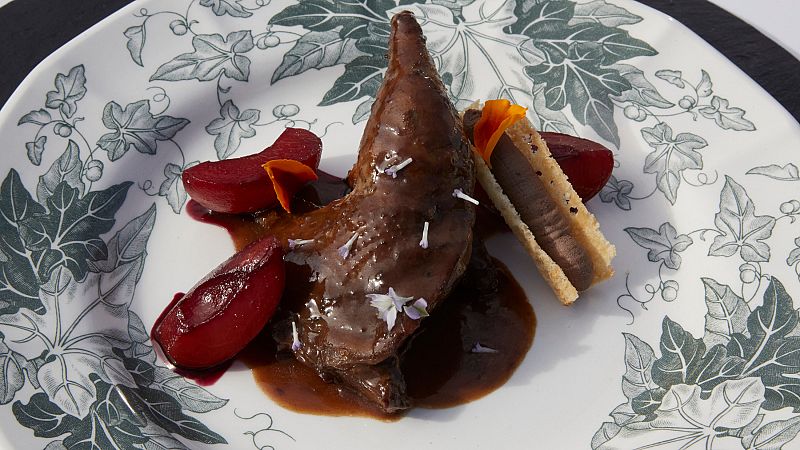 Receta de fais�n con albaricoques al vino