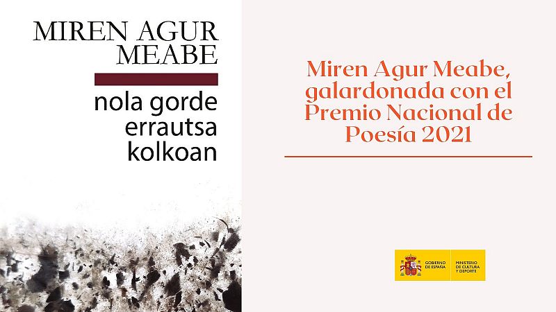 La poeta vasca Miren Agur Meabe, Premio Nacional de Poesía 2021