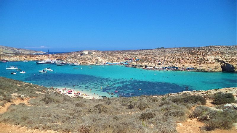 Blue Lagoon, el agua más turquesa de Malta está en Comino
