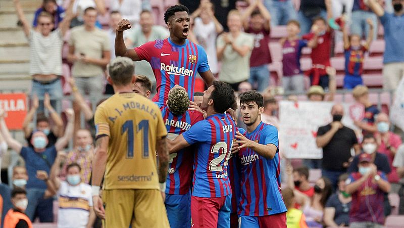 El Barça se desahoga con el Levante en el regreso estelar de Ansu Fati