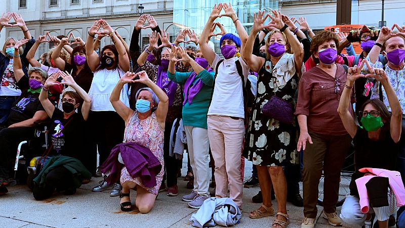 Concentración en Madrid para pedir el acceso a un aborto libre y gratuito