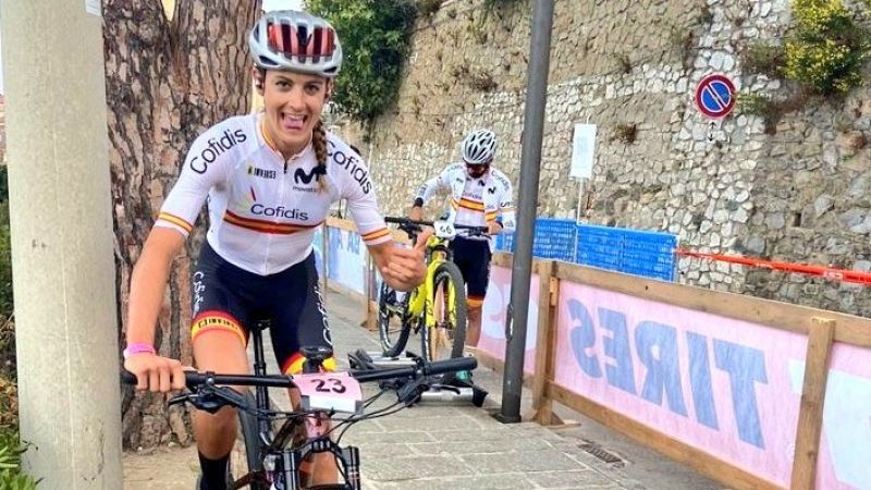 La española Natalia Fischer, bronce en el Mundial de maratón en bicicleta de montaña